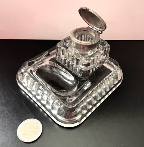 Calamaio vetro inkwell - calamaio, in