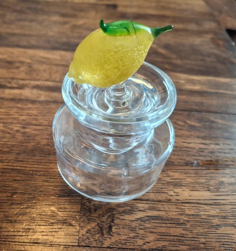 Calamaio vetro con limone - calamaio,